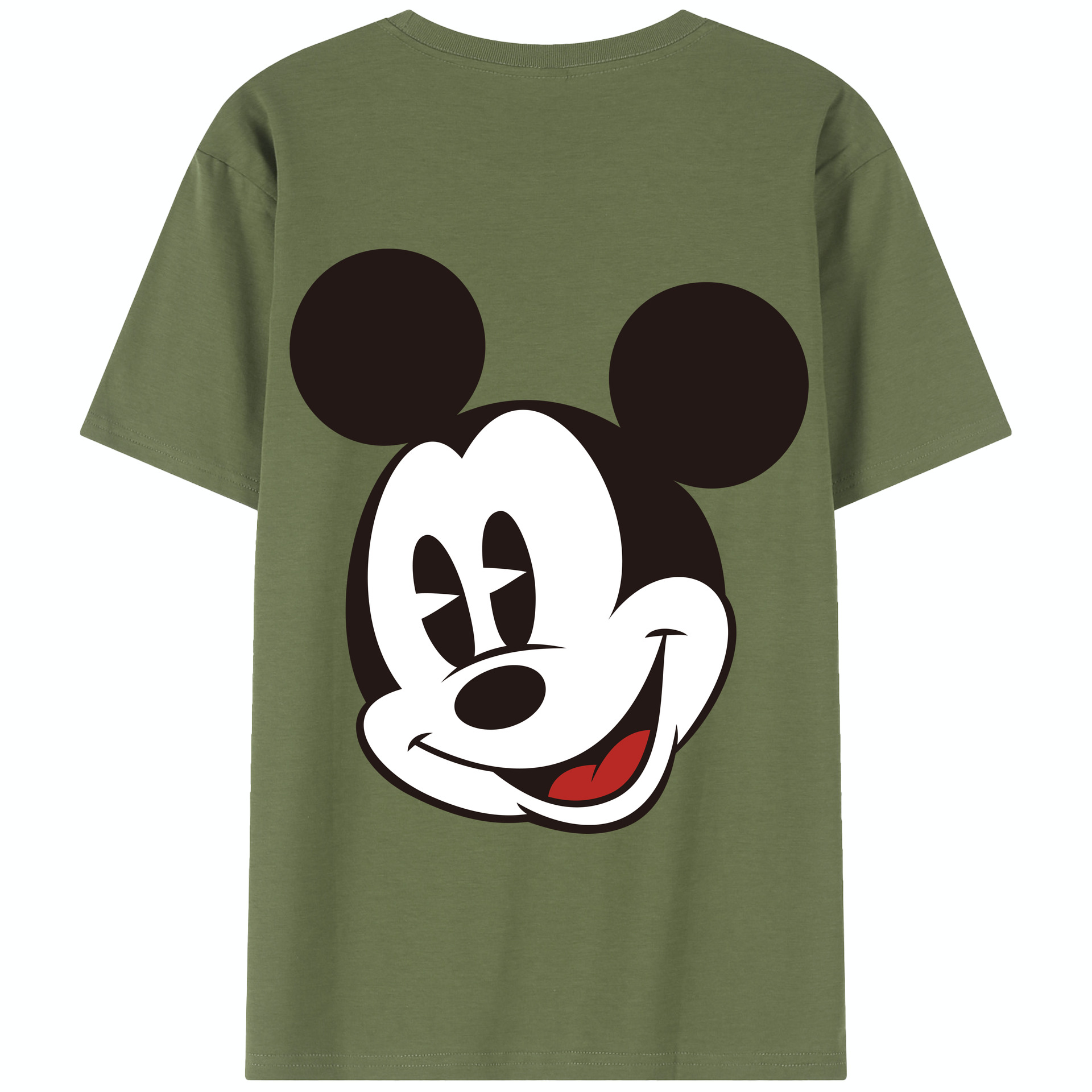 （画像用） ミッキーマウス Mickey Mouse 綿100％半袖Tシャツ（背面プリント）
